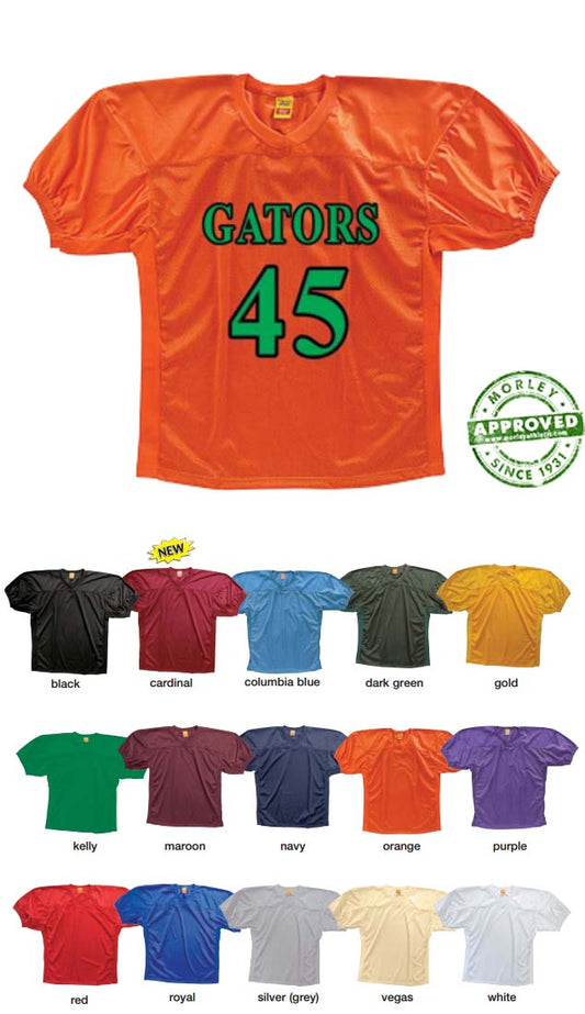 Game Football Jersey With Spandex Insert Choose Colors / Choose Sizes