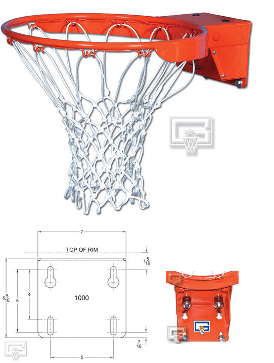 Gared 1000 Scholastic Break Away Basketball Rim