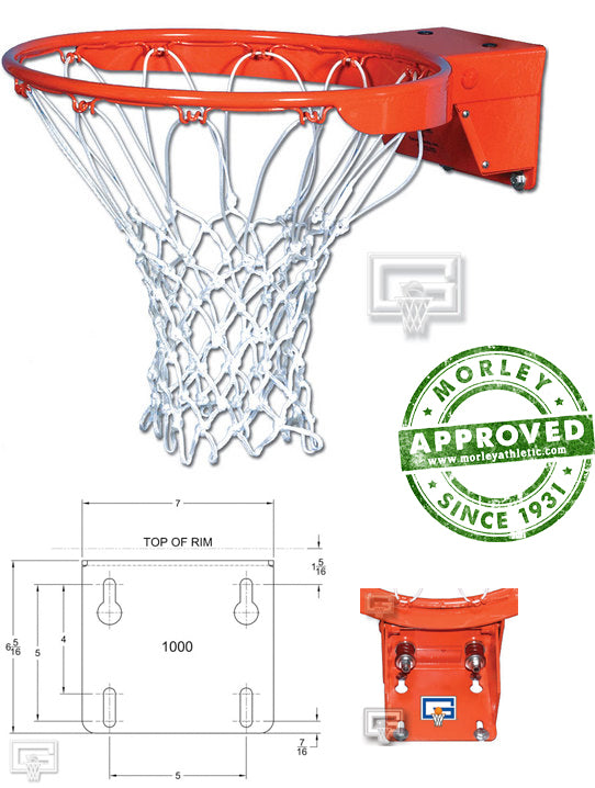 Gared 1000 Scholastic Break Away Basketball Rim – Morley Athletic ...