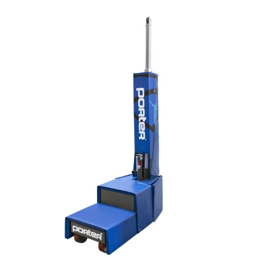 Porter Powr-Court Freestanding Volleyball System Light Blue