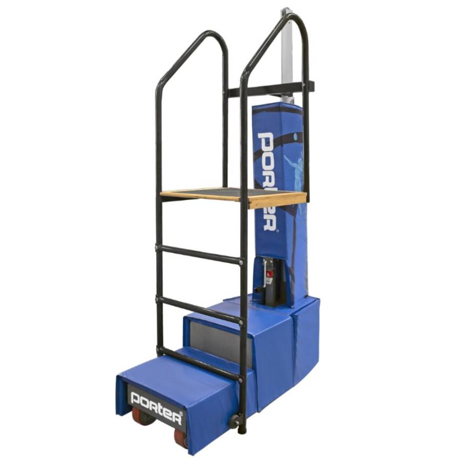 Porter Powr-Court Freestanding Volleyball System Light Blue