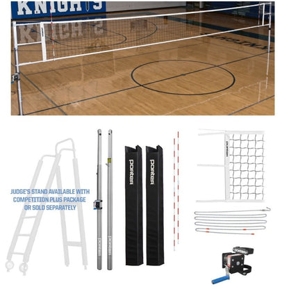 Porter Powr-Line 3" Competition Volleyball Package