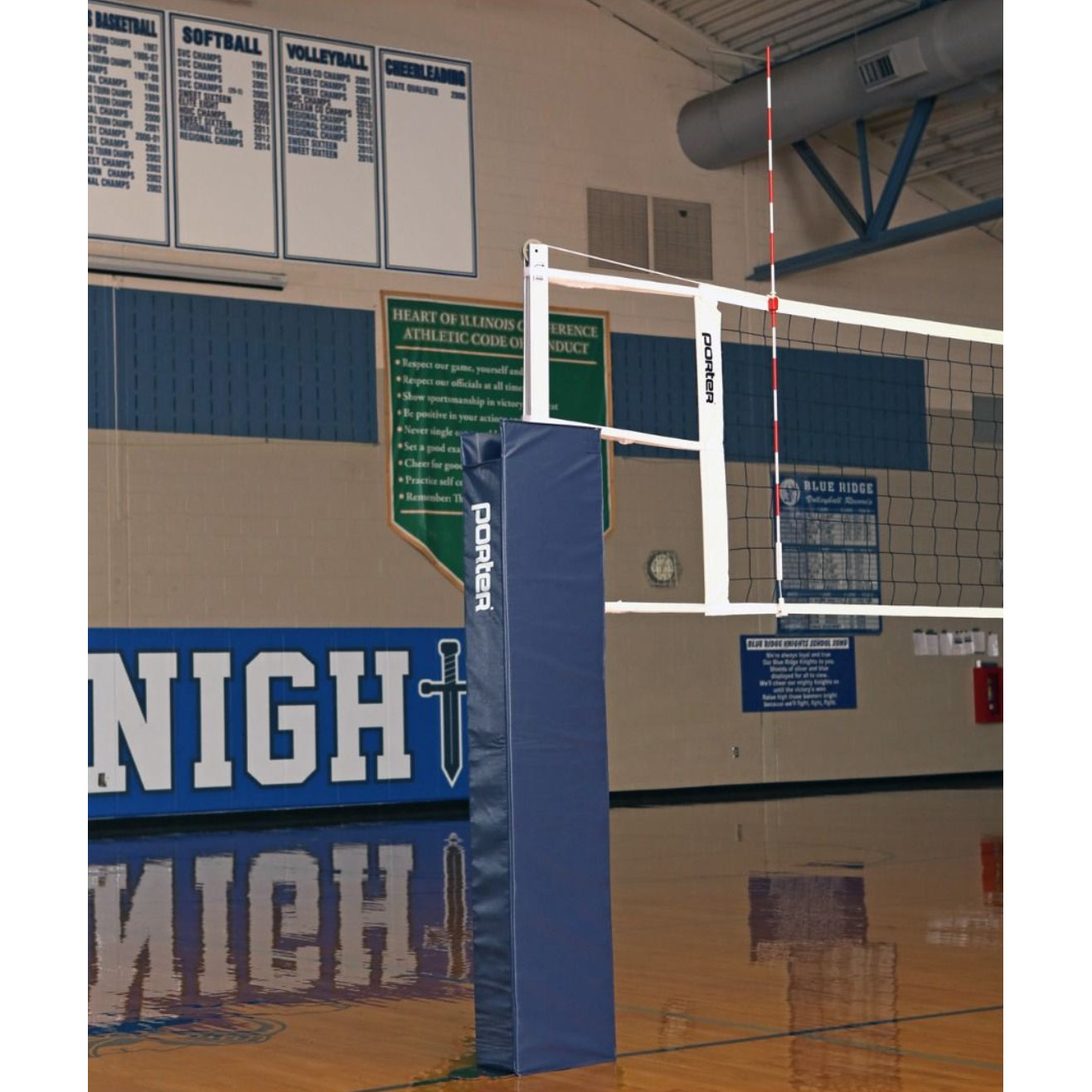 Porter Powr-Line 3" Competition Volleyball Package Light Blue