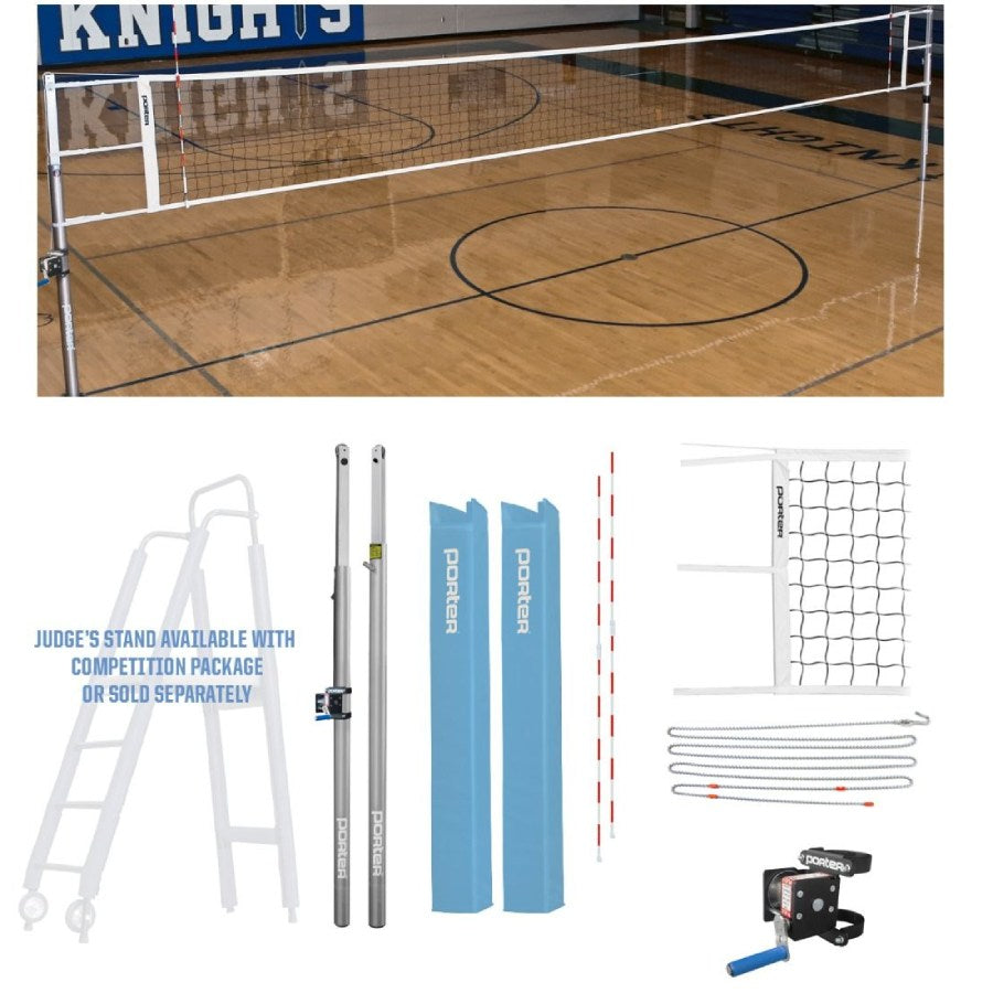 Porter Powr-Line 3" Competition Volleyball Package