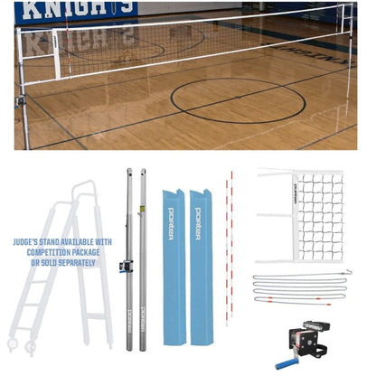 Porter Powr-Line 3" Competition Volleyball Package