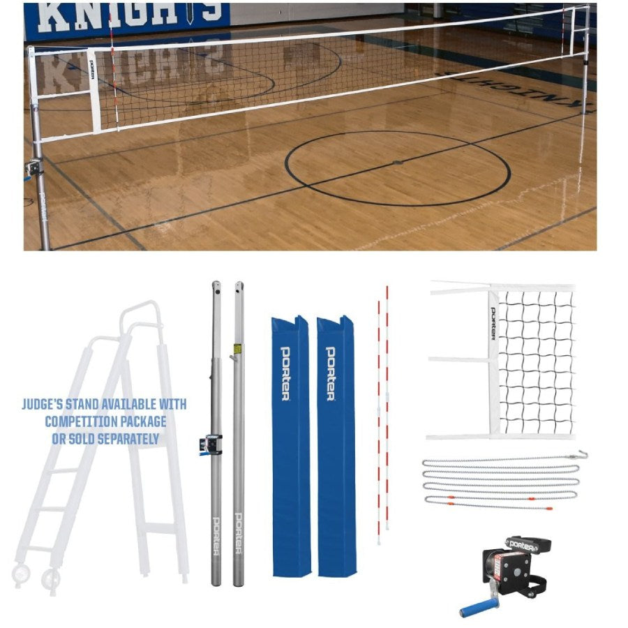 Porter Powr-Line 3" Competition Volleyball Package