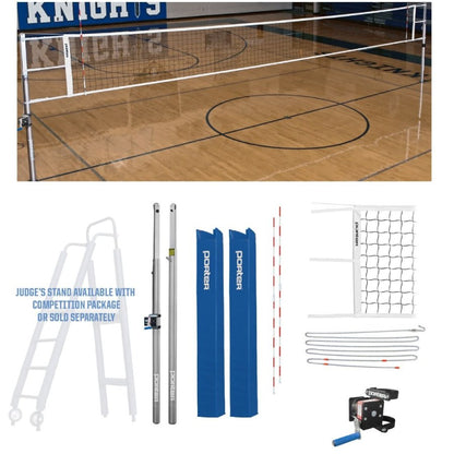 Porter Powr-Line 3" Competition Volleyball Package