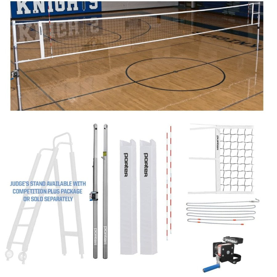 Porter Powr-Line 3" Competition Volleyball Package