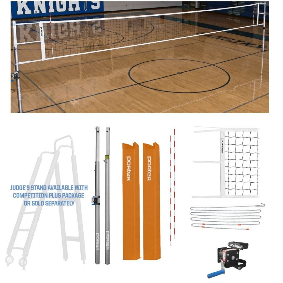 Porter Powr-Line 3" Competition Volleyball Package