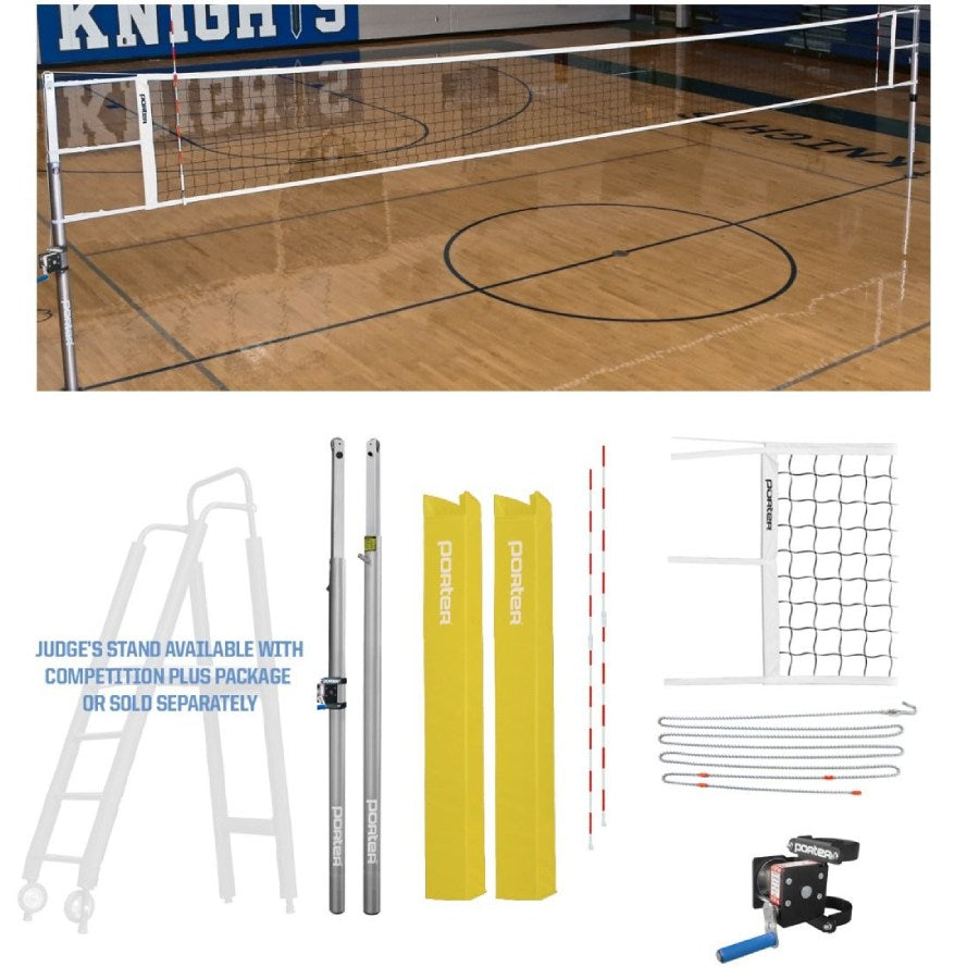 Porter Powr-Line 3" Competition Volleyball Package