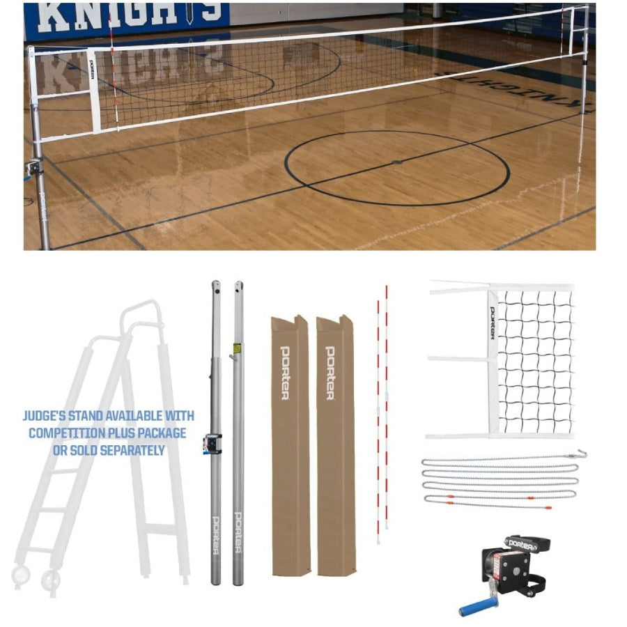 Porter Powr-Line 3" Competition Volleyball Package