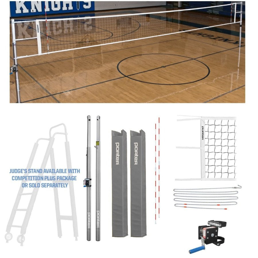 Porter Powr-Line 3" Competition Volleyball Package