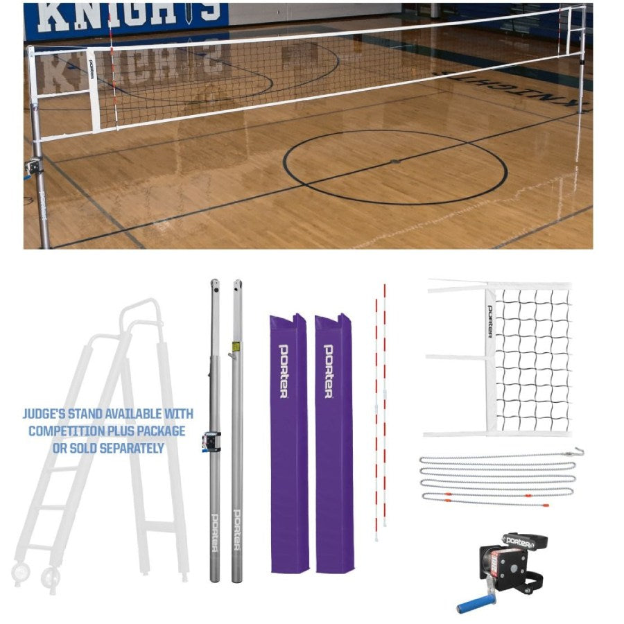 Porter Powr-Line 3" Competition Volleyball Package