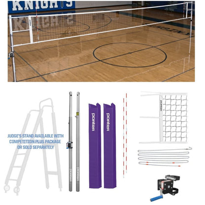 Porter Powr-Line 3" Competition Volleyball Package
