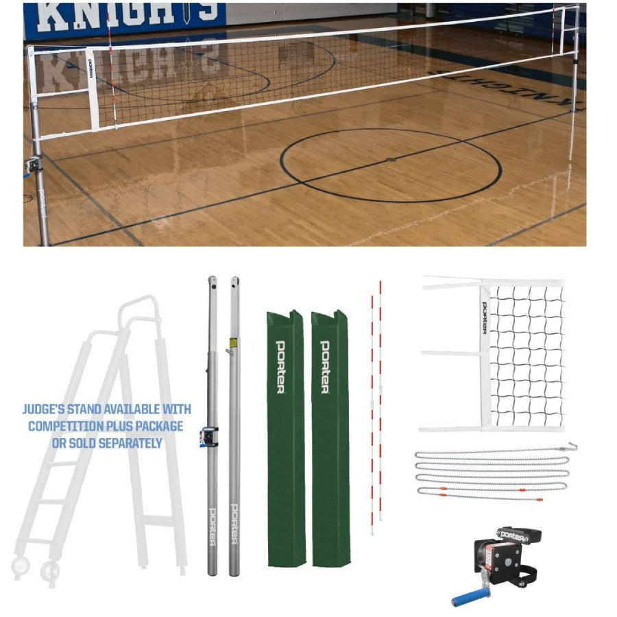 Porter Powr-Line 3" Competition Volleyball Package