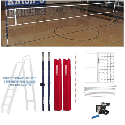 Porter Powr-Steel Standard Competition Volleyball 3" Package