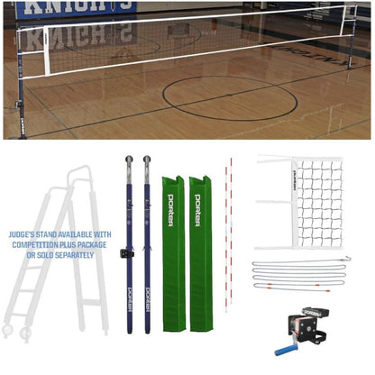 Porter Powr-Steel Standard Competition Volleyball 3" Package