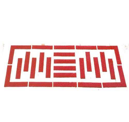 Gym Court Line Markers (Each) Red