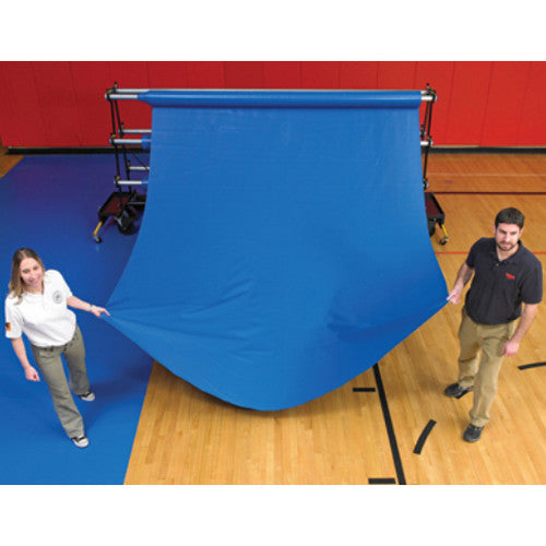 10' Wide Sections Of Gymguard Gymnasium Floor Covers 18 OZ. 10' x 1'Wide Sections / Black