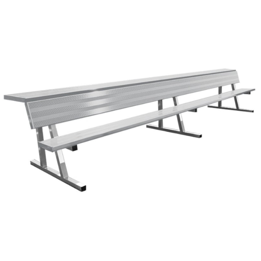 Aluminum Bench Players Bench With Shelf – Morley Athletic Supply Co Inc