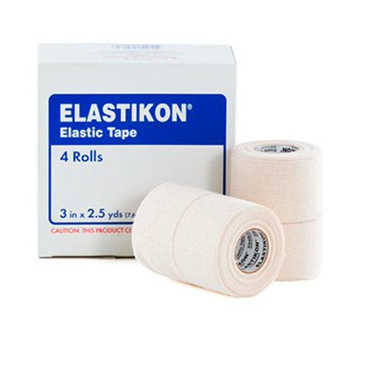 J&J ELASTIKONÂ® ELASTIC TAPE 3" X 2.5 YARDS SPEED PACK 4 ROLLS PER BOX