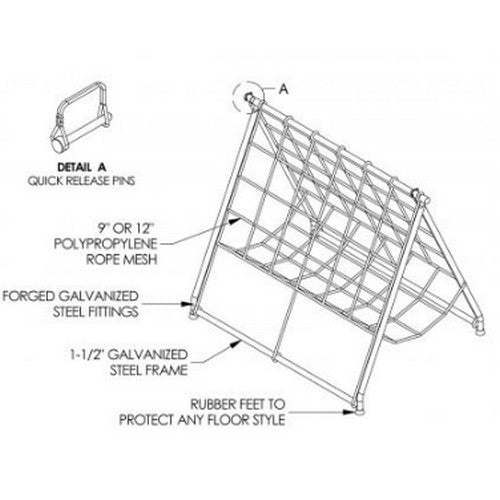Mesh Tunnel Net & Frame 12" Mesh