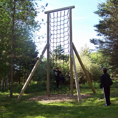 Outdoor Poly Dacron Cargo Net Available in 4 Colors 12" Sq. Mesh  3/4" Rope MA22022 / Black / Border on all 4 Sides