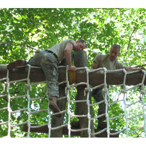 Premium Military Grade Made In The USA Cargo Nets (Per Sq. Ft.) 12" Sq. Mesh 3/4" Rope / Border on 4 Sides / 20