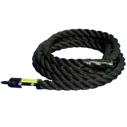 Poly Dacron Climbing Rope No Knots Poly Dacron Black / Whipped / 15'