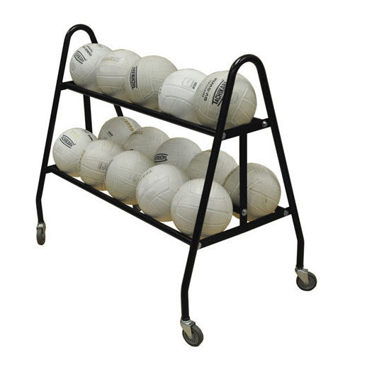Jaypro Deluxe Basketball Carriers W/ Lifetime Warranty 12 Ball Carrier / Black