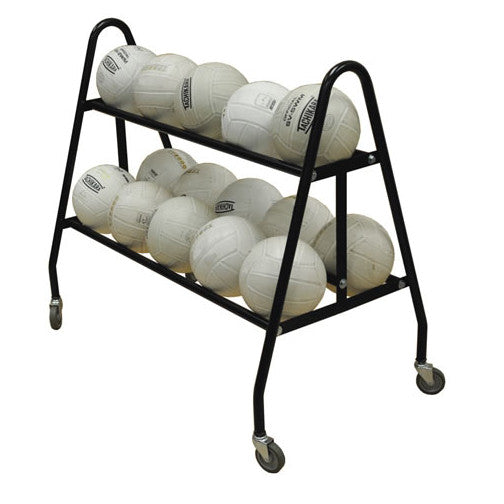 Jaypro Deluxe Basketball Carriers W/ Lifetime Warranty 18 Ball Carrier / Black