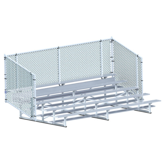 Jaypro 5 Row Bleachers With Chain-Link