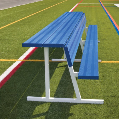 Aluminum Bench Players Bench With Shelf