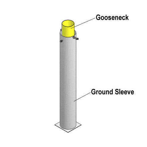 Jaypro Max-1 All Aluminum Football Goal Posts Accessories STANDARD GROUND SLEEVE