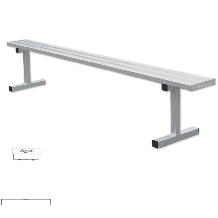 Jaypro Portable Galvanized Players Bench  Without Back
