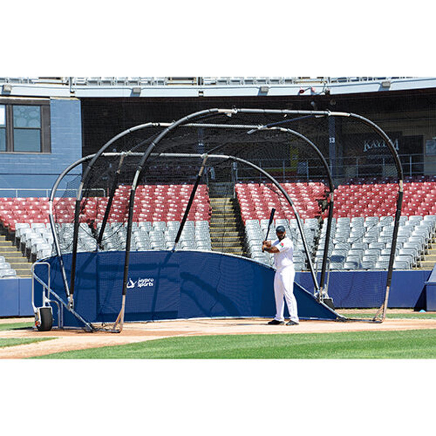 The Big League Bomber All Star Portable Batting Cage Black
