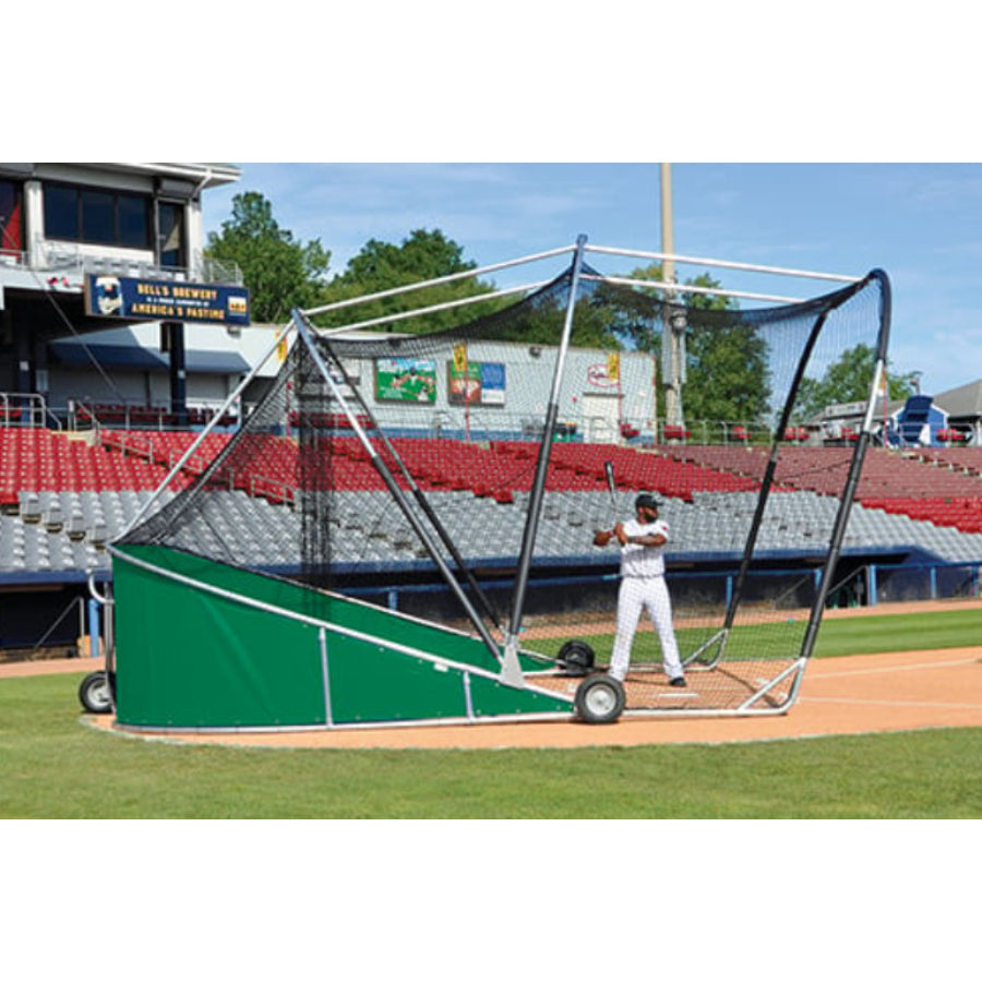 The Big League Bomber Pro Portable Batting Cage