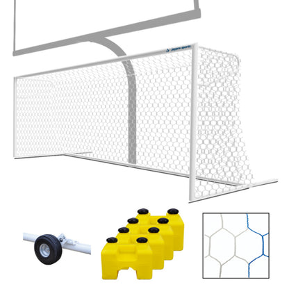 Jaypro SGP-600AXPKG NOVA Premier 8' X 24' Adjustable Soccer Goal Complete Package