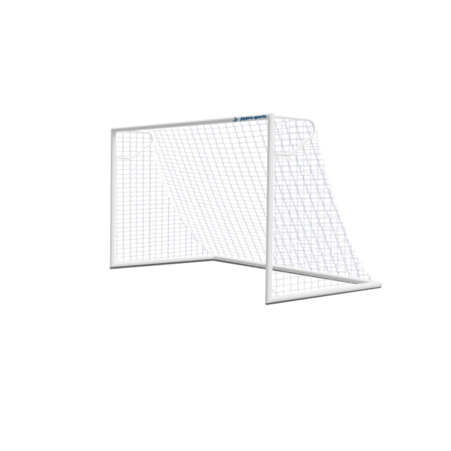 Jaypro Nova Club Round Soccer Goals – Aluminum European Style Pair - Morley Athletic Supply Co Inc