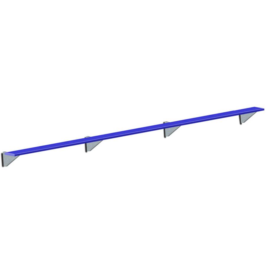 Jaypro Wall Mounted Aluminum Powder Coated Player's Bench