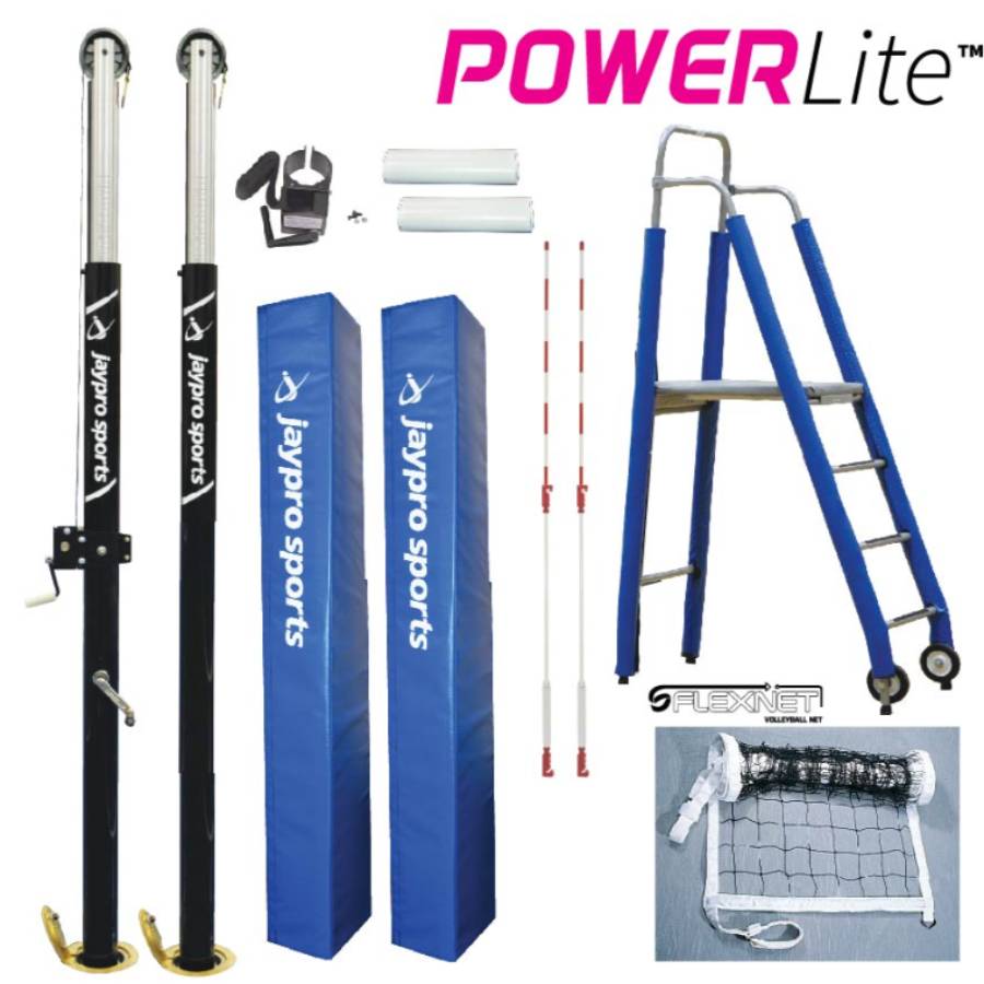 Jaypro PowerLite Volleyball System Package