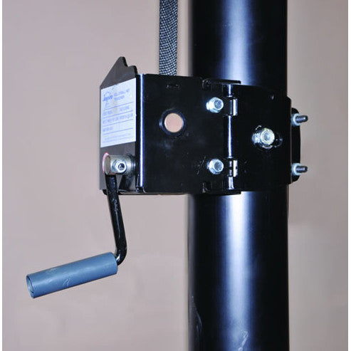 Jaypro 3 1/2" Powerlite International Volleyball System & Uprights Volleyball System / Black