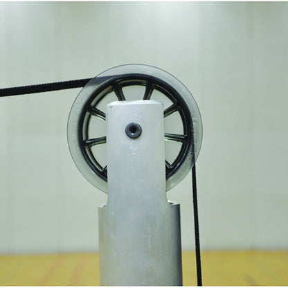 Jaypro 3 1/2" Powerlite International Volleyball System & Uprights Volleyball System / Black