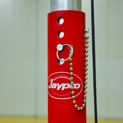 Jaypro 3" Classic Steel Volleyball System & Uprights Volleyball System / Black
