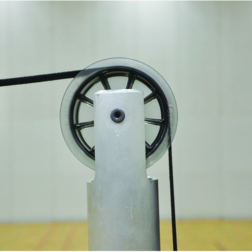 Jaypro Featherlight 3-1/2" Volleyball System & Uprights Volleyball System / Black