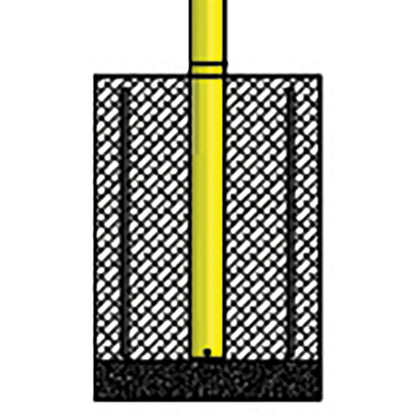 Jaypro Sports FBGP-720 Football Goal Posts - ground sleeve diagram