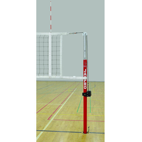 Jaypro 3" Classic Steel Volleyball System & Uprights Volleyball System / Black