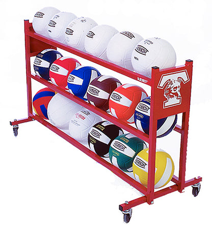 Basketball Custom Mascot Ball Rack Holds 15 Balls