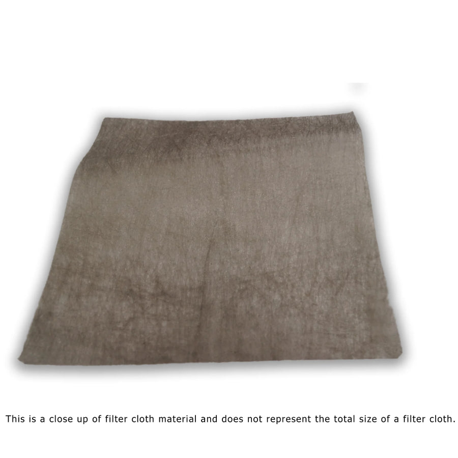 Included 14x20 foot filter cloth used with the Dolphin Super Sopper for drying muddy dirt infield puddles.
