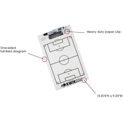 Kwik Goal 18B301 Dry Erase Soccer Clipboard
